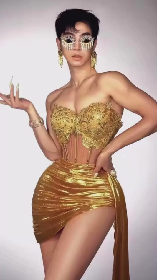 Ms GOLD dress